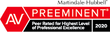 Preeminent, Peer Rated for Highest Level o Proffessional Excellence